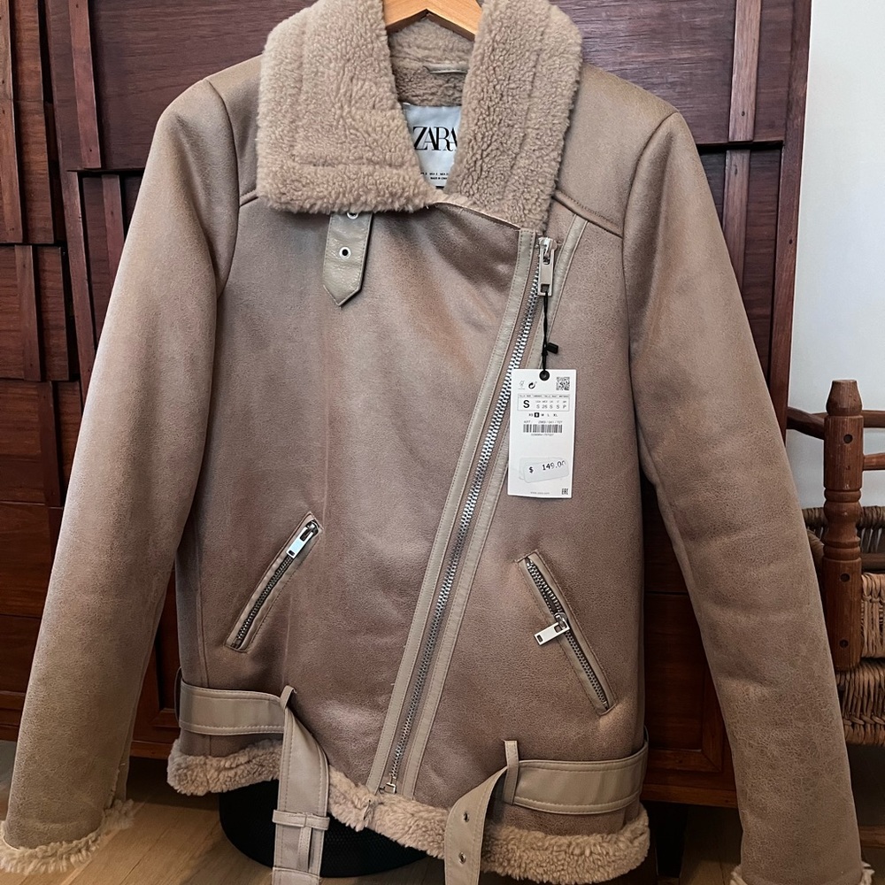 NEW Zara Leather Jacket